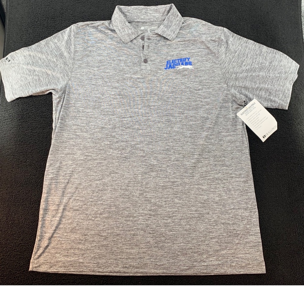 Holloway Electrify Jaguars Golf Polo Shirt Adult‎ L Gray Dry-Excel Polyester